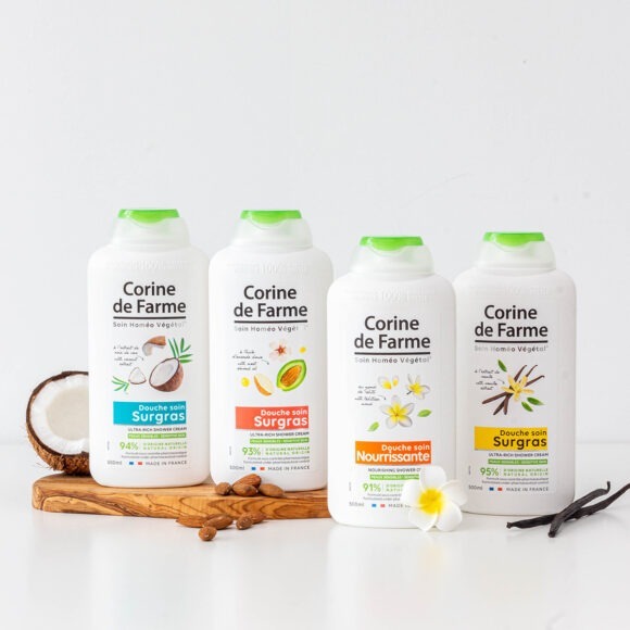Coconut Shower Gel, Body Lotion & Body Cream by Corine